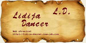 Lidija Dancer vizit kartica